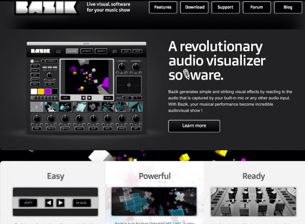 Screenshot Bazik Website