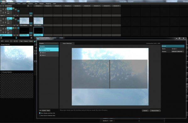Screen capture of settings.