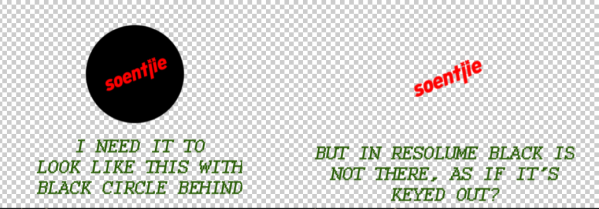 Alpha Color black issue