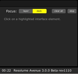 focus button in contextual mapping mode
