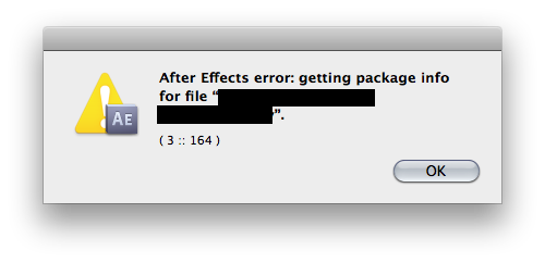 The second of the dialogs after initiating a DXV render in AE CS5.