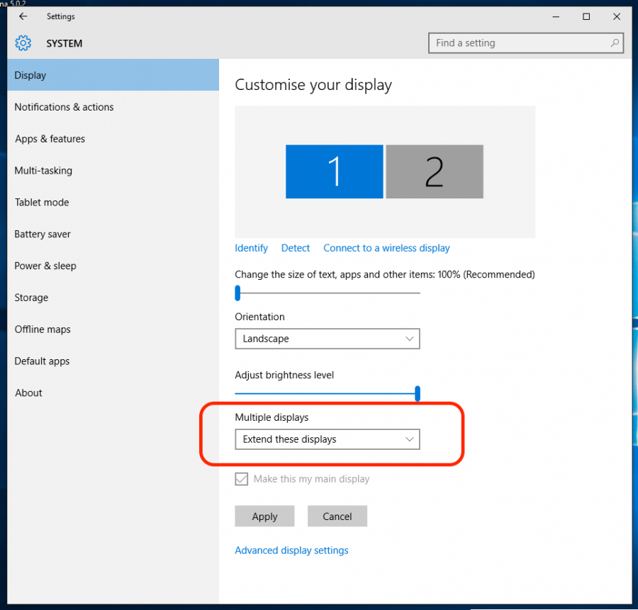 Menggunakan Settings