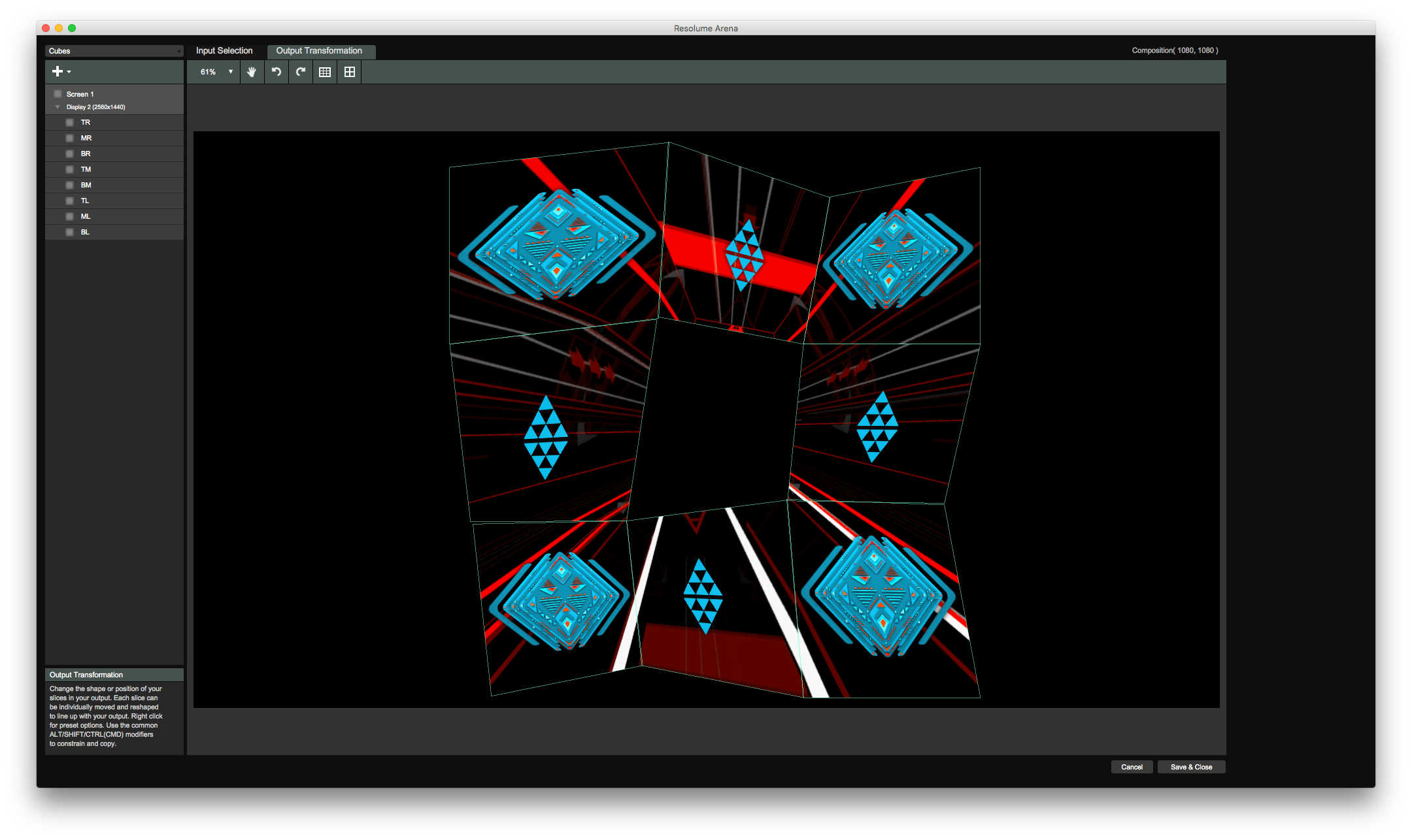Mapas de entrada Resolume